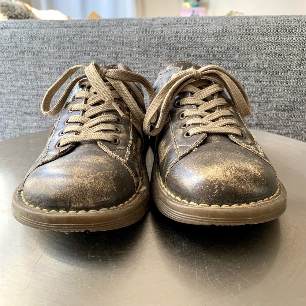 Dr Martens Leather Lace-up Oxford shoes Y2k DM Chunky hipster Docs UK5 M6 W7 - Picture 3 of 9